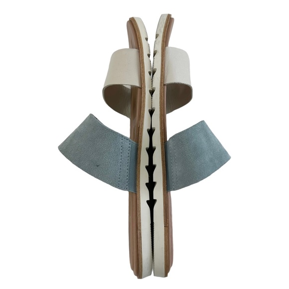 Sorel Ella II Crushed Blue/Chalk Slide Sandals Size 8.5 - Picture 9 of 16